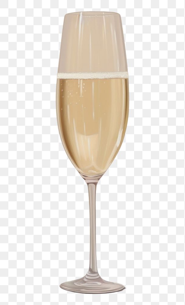 PNG Champagne simplicity glass drink.