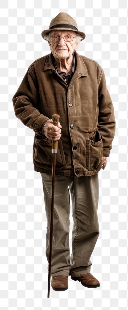PNG Elderly person portrait standing adult.