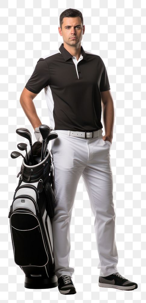 PNG Confident golfer standing portrait sports.