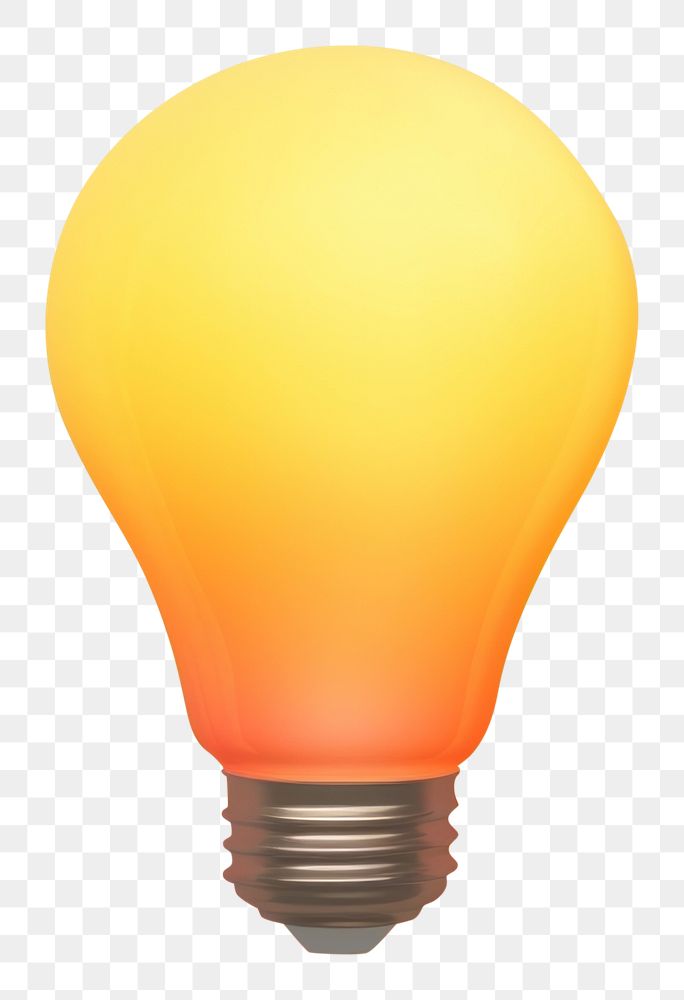 PNG  Abstract blurred gradient illustration light bulb lightbulb yellow electricity.