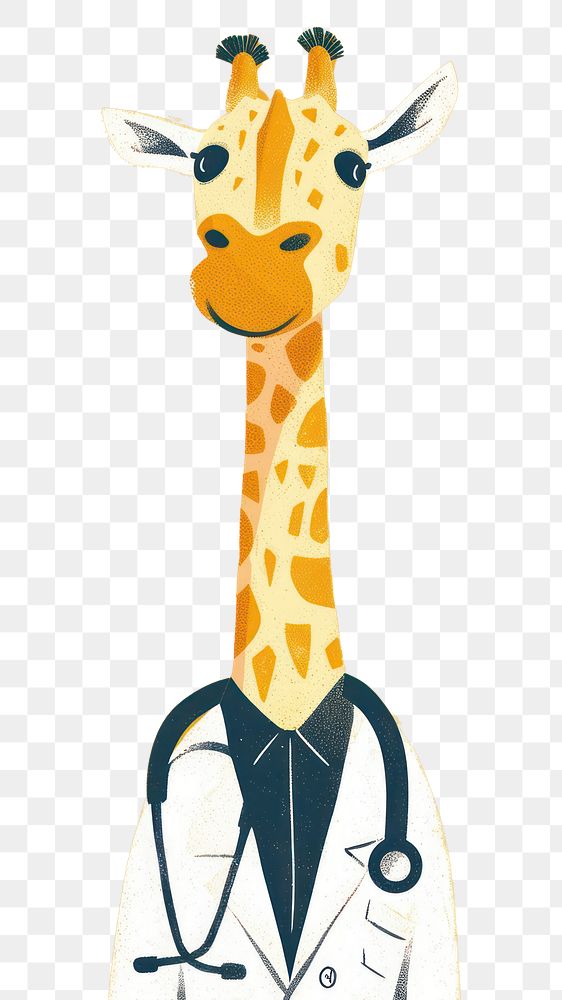 PNG Giraffe animal mammal representation.