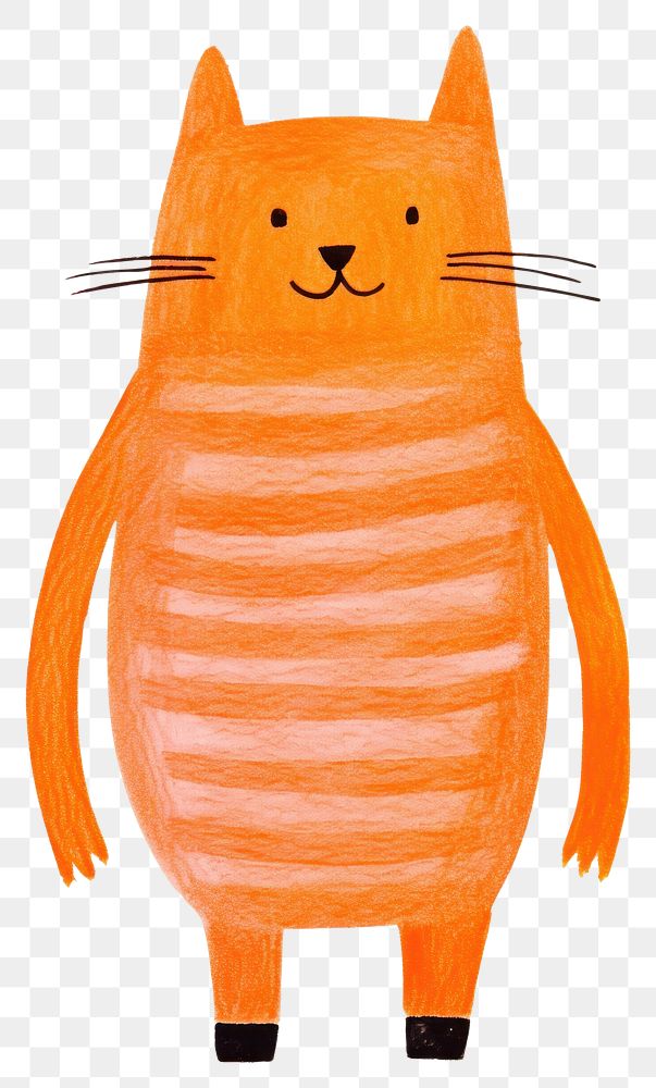 PNG Orange cat animal art anthropomorphic.