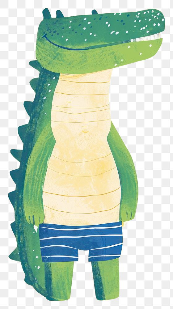 PNG Crocodile in person character art reptile drawing.