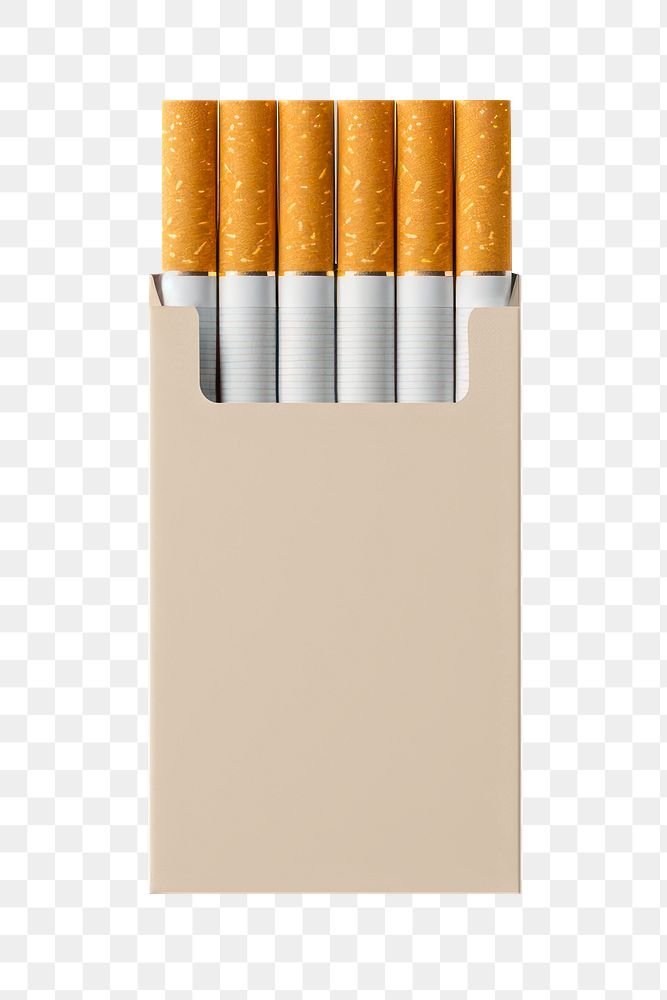 PNG Beige cigarettes package, transparent background