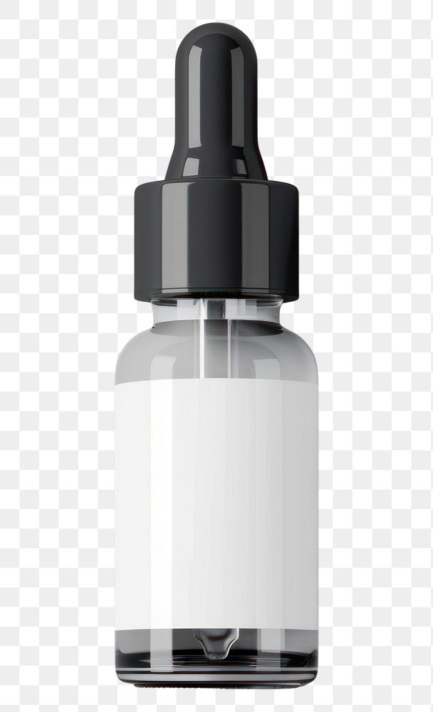 PNG Serum dropper bottle mockup container cosmetics medicine.