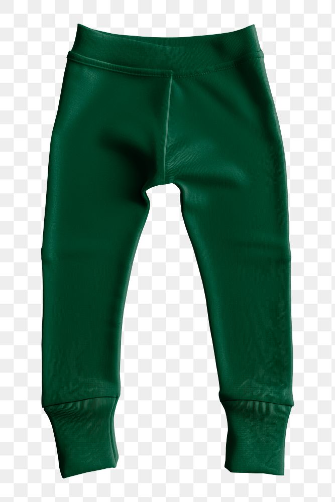 PNG Green sweatpants, transparent background