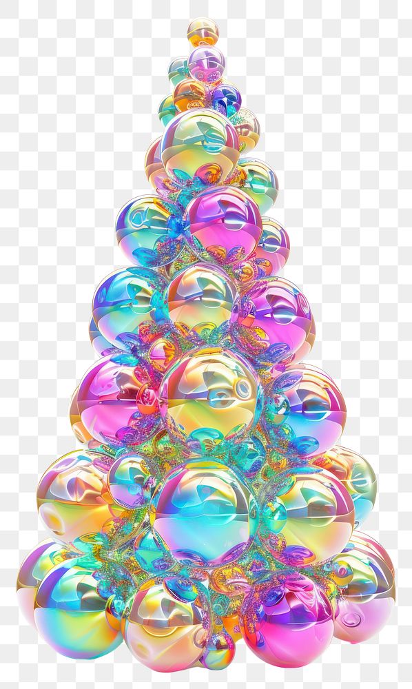 PNG Christmas ornament bubble sphere.