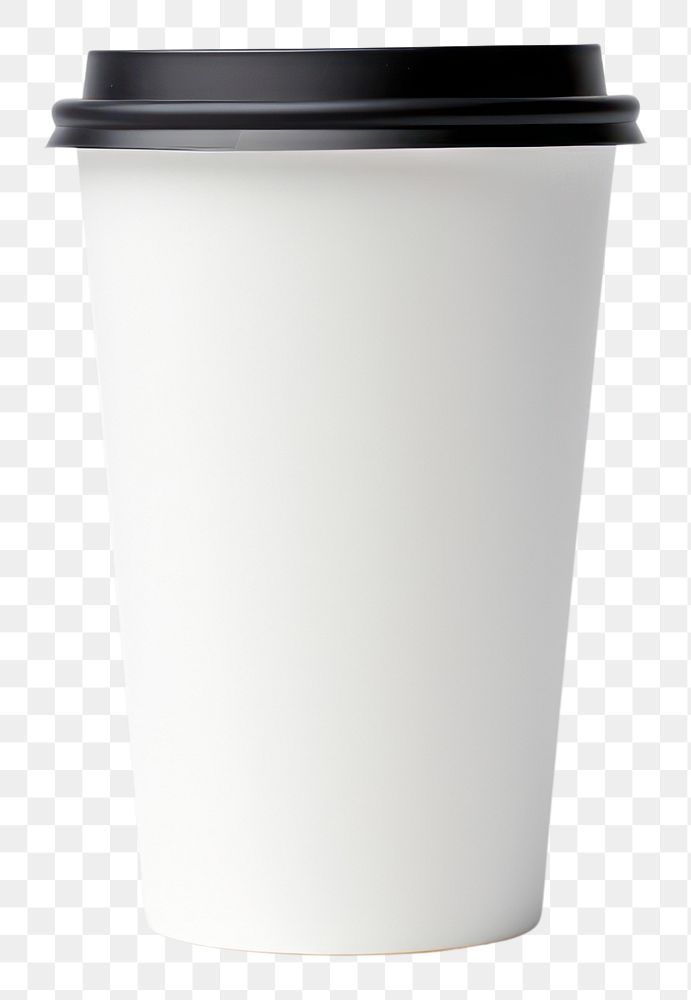 PNG White paper coffee cup mug white background refreshment.
