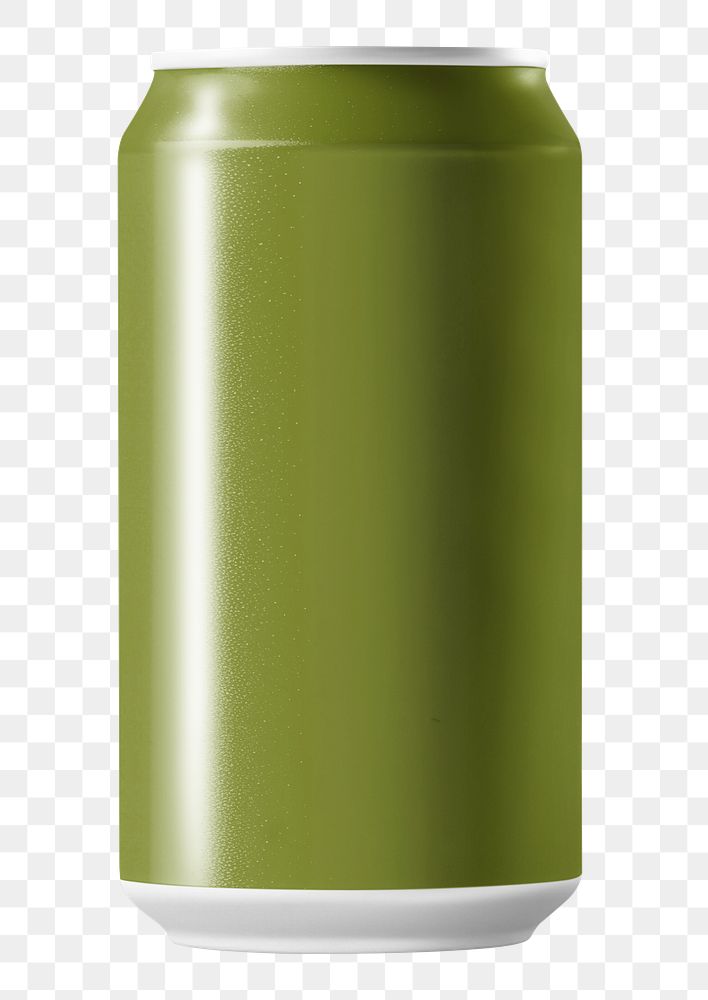 PNG Green can, transparent background