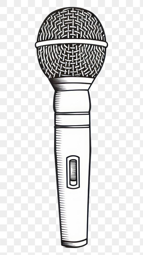 PNG Microphone performance drawing cartoon.