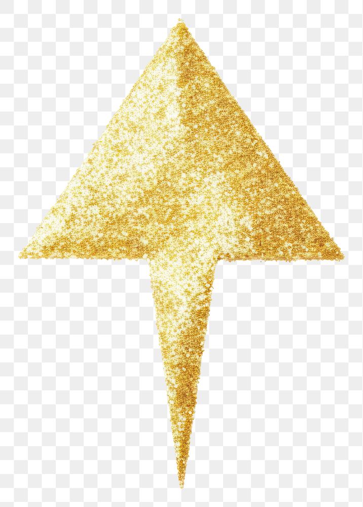 PNG Arrow icon symbol shape gold.