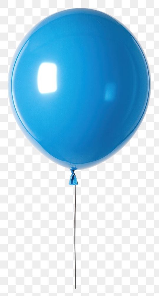 PNG Blue balloon white background anniversary simplicity.