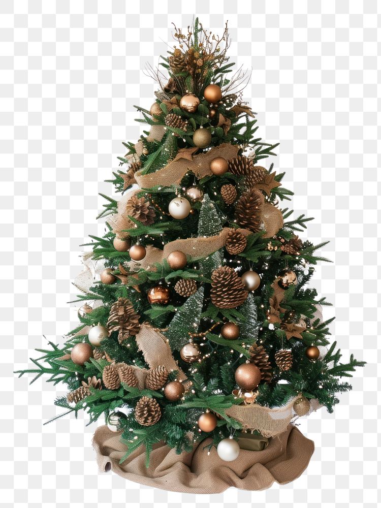 PNG Christmas tree christmas ornament plant.