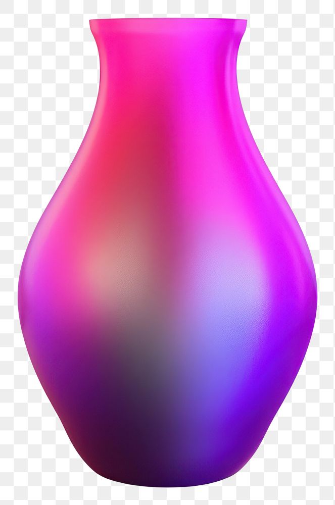 PNG  Abstract blurred gradient illustration Vase vase purple pink.