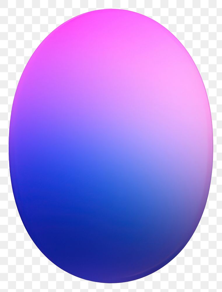 PNG  Abstract blurred gradient illustration oval shape sphere purple pink.