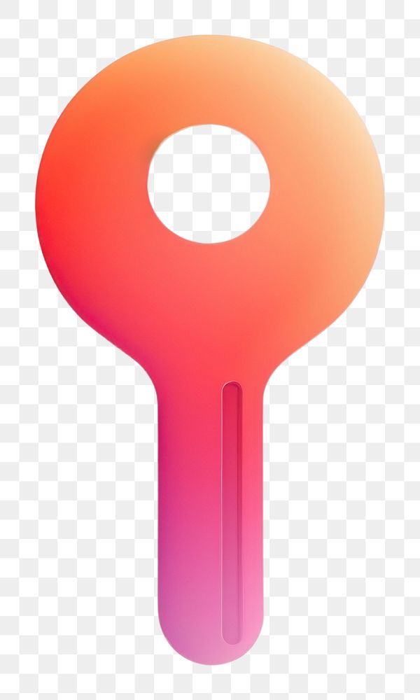 PNG  Abstract gradient illustration key icon pink red cutlery.