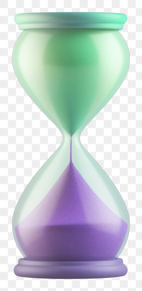 PNG  Abstract gradient illustration hourglass purple green biotechnology.