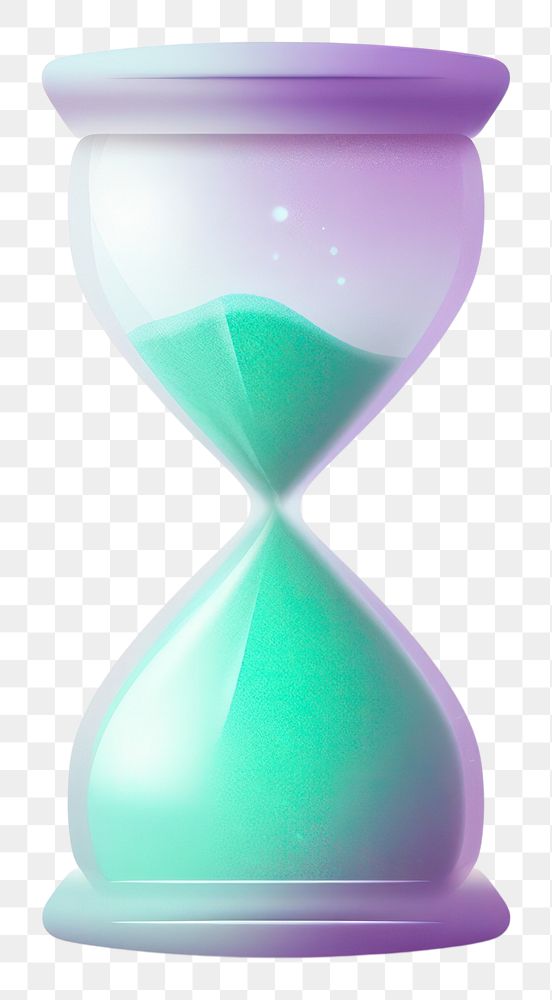 PNG  Abstract gradient illustration hourglass purple biotechnology deadline.
