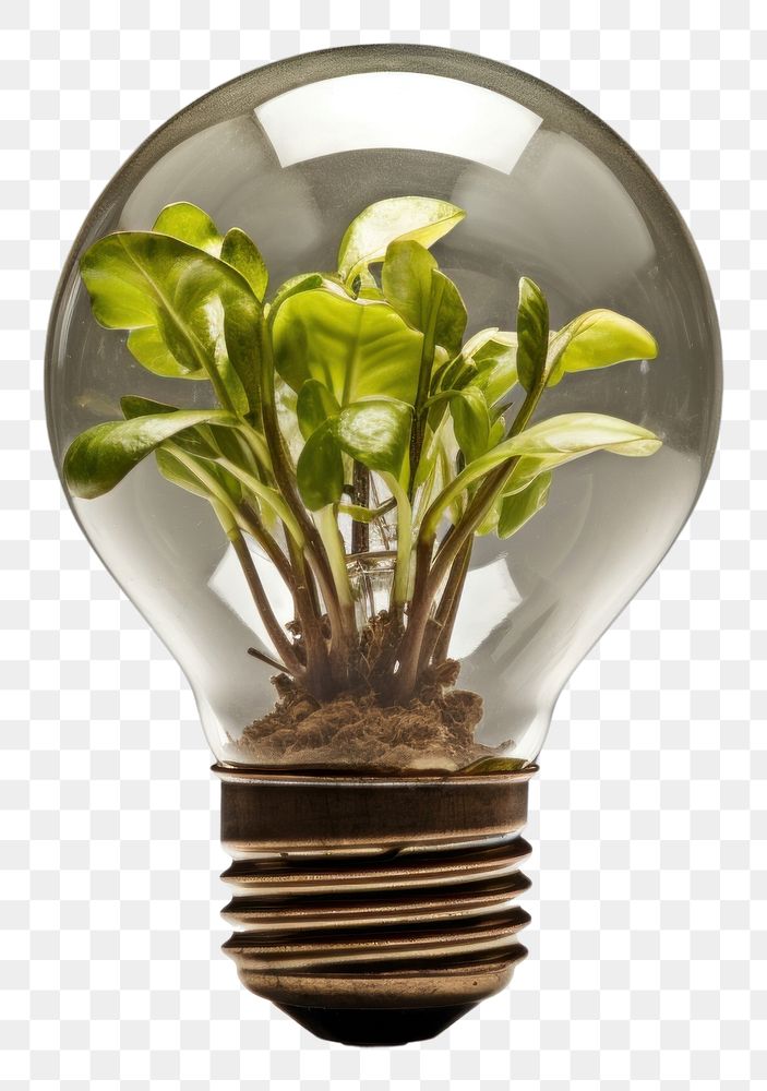 PNG Light bulb with agriculture light lightbulb plant.
