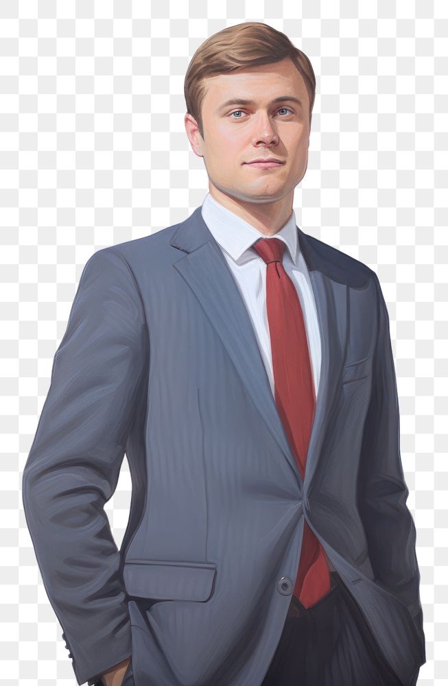 PNG Businessman portrait blazer tuxedo.
