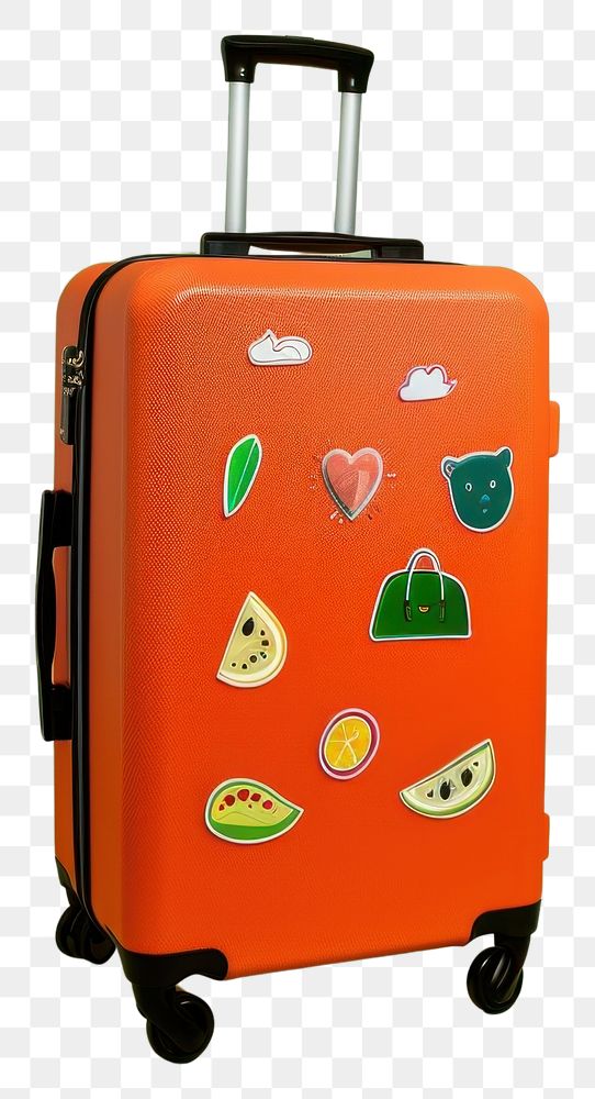 PNG Luggage suitcase green background holiday.