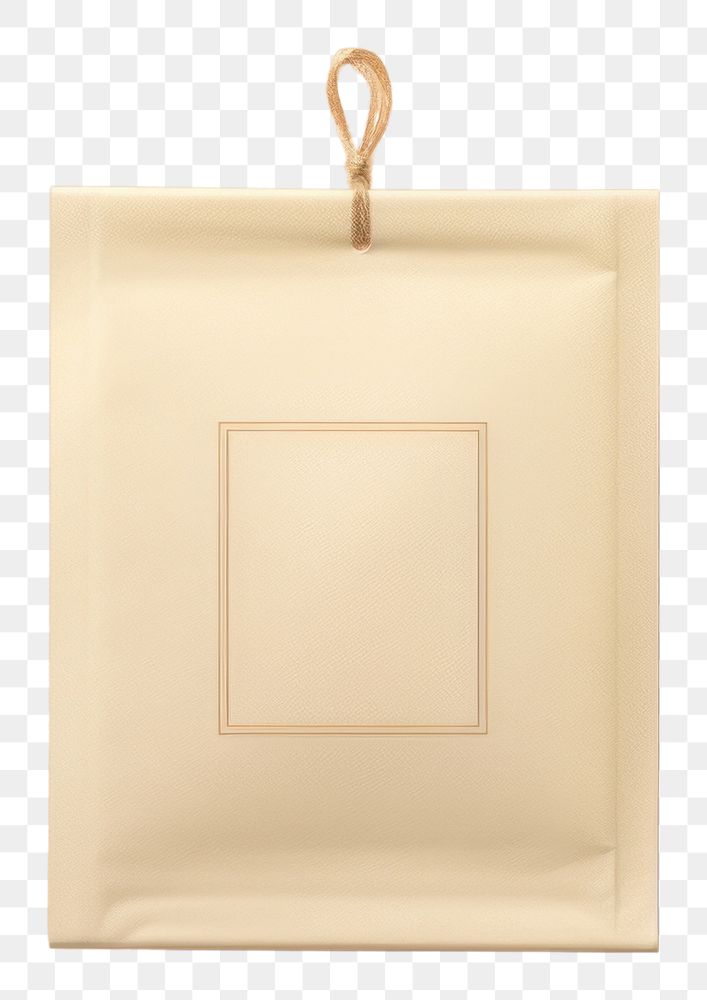 PNG Mockup white tea bag simplicity rectangle lighting.