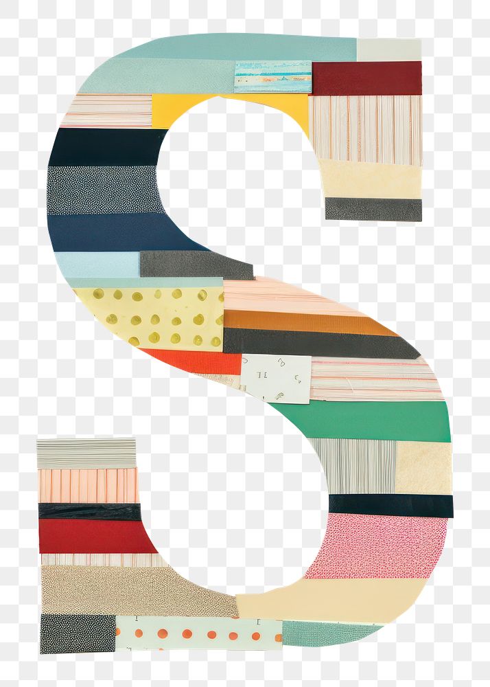 PNG Alphabet s paper craft collage number text white background.