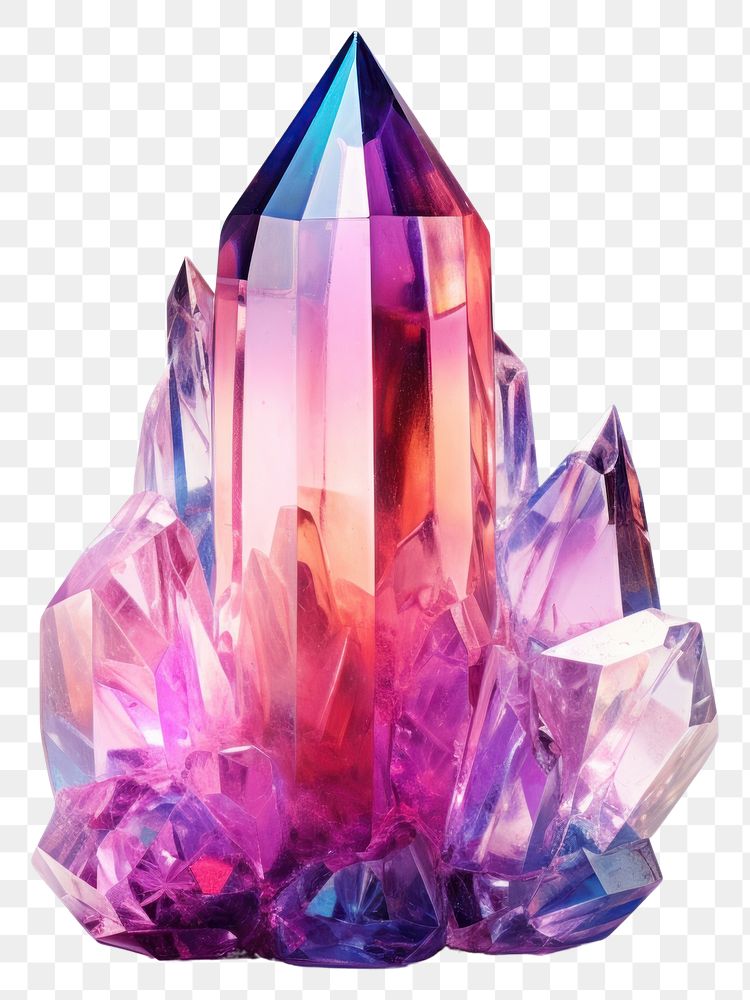 PNG Cosmetic gemstone crystal amethyst.