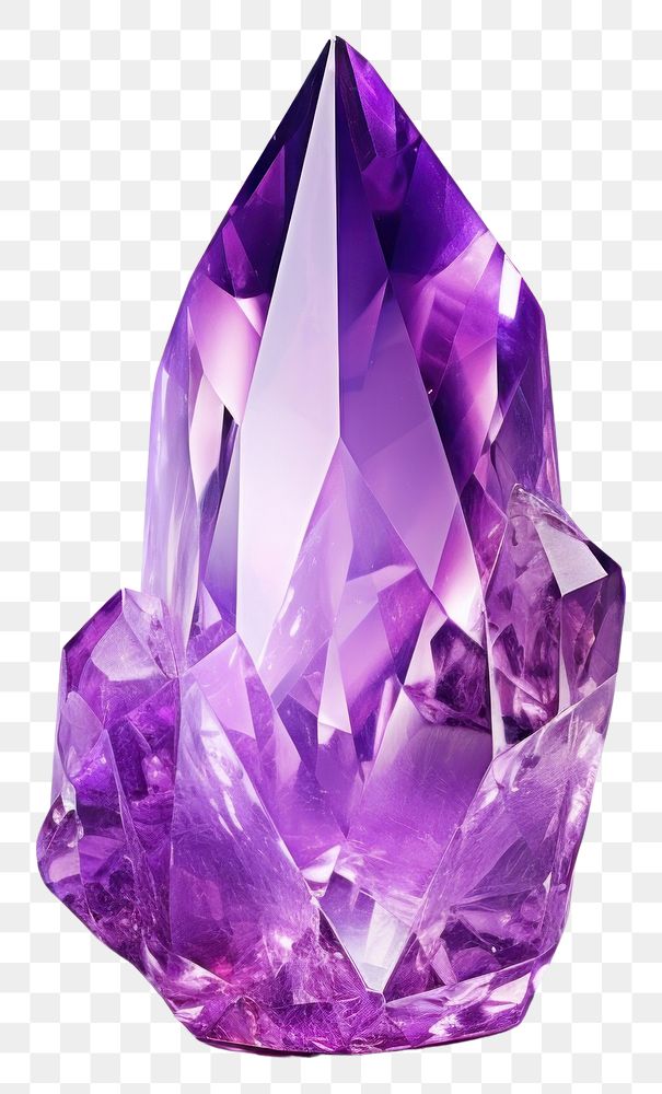 PNG Purple gemstone crystal amethyst