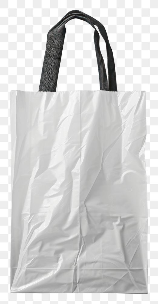 PNG Plastic shopping bag handbag white white background.