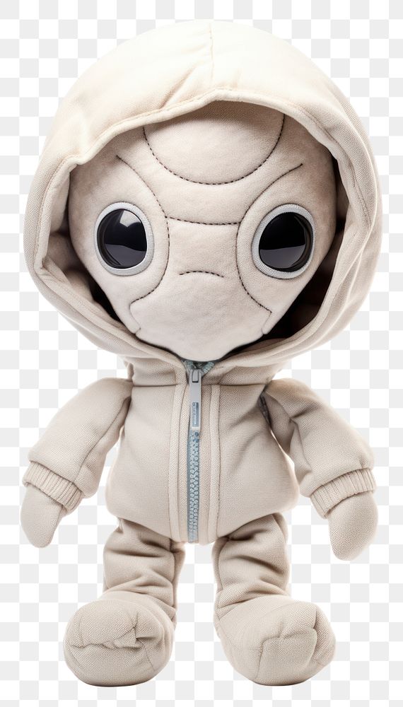 PNG Stuffed doll Alien sweatshirt plush cute.