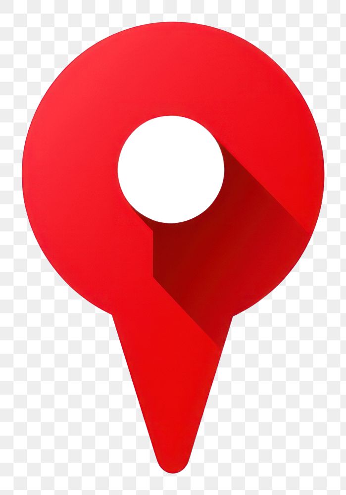 PNG A red location pin icon symbol line logo.