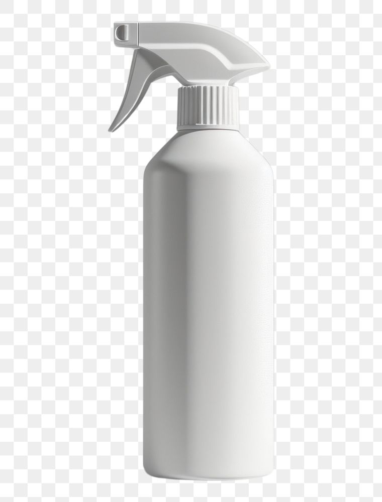 PNG Spray bottle mockup white simplicity container.
