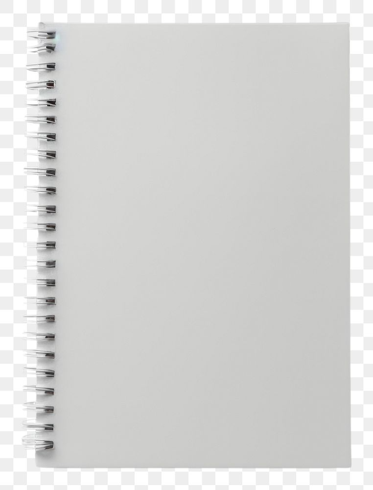 PNG Spiral Notebook mockup diary white spiral notebook.