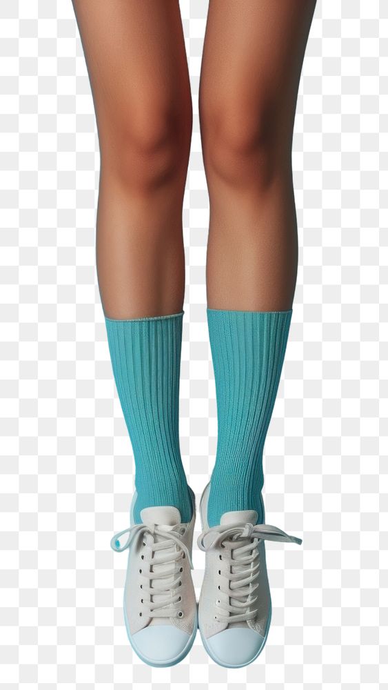 PNG Young legs in stylish socks footwear shoe pantyhose.