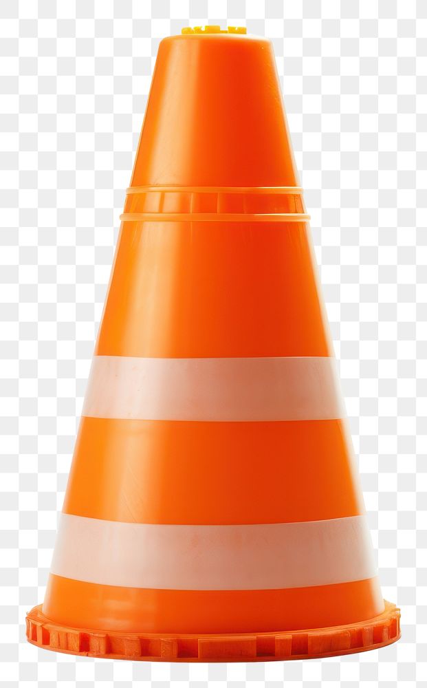 PNG  Traffic cone white background protection barricade.