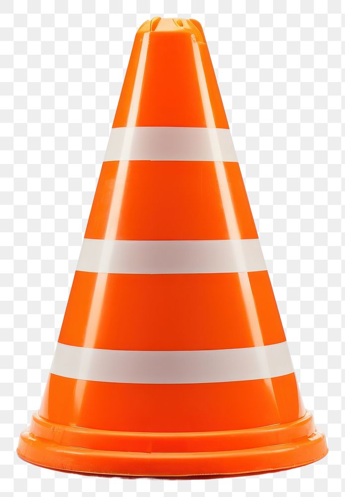 PNG  Traffic cone white background protection barricade.