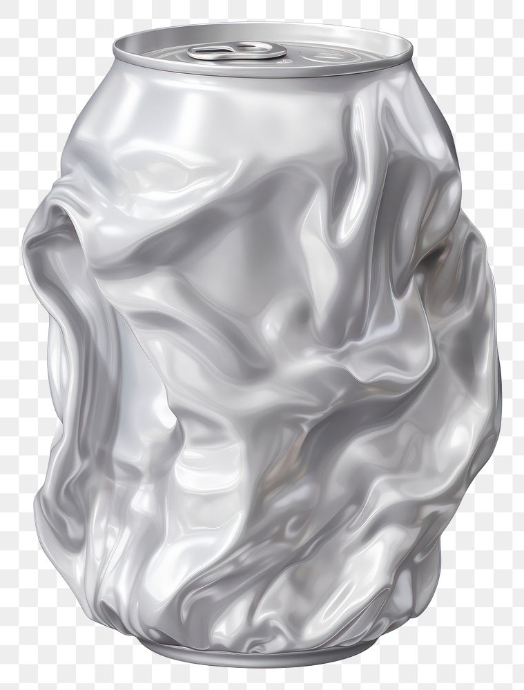 PNG Aluminum crumpled silver white.