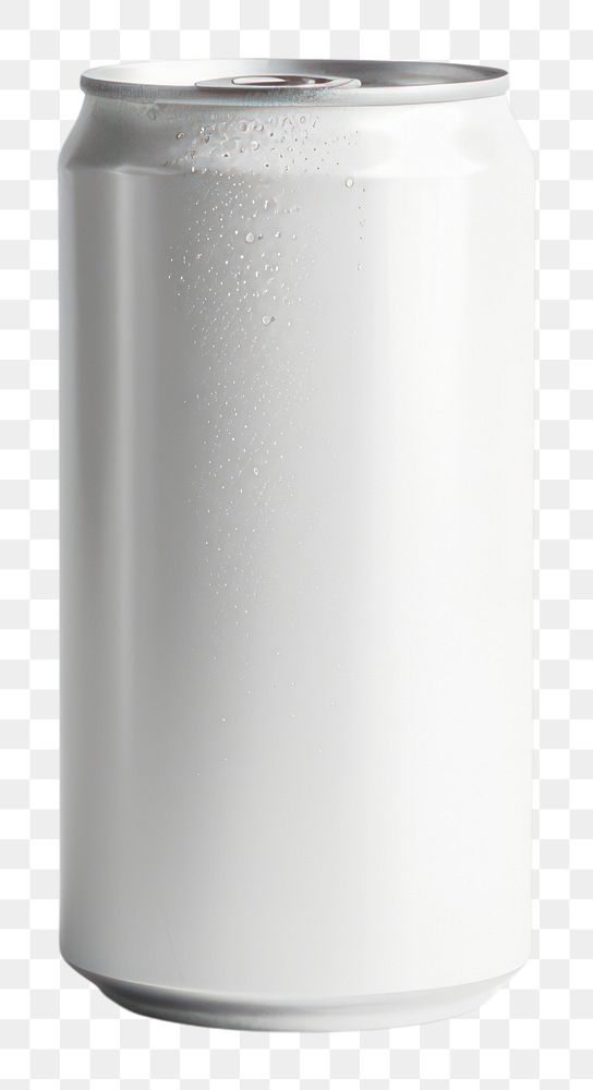 PNG White can white background container cylinder.
