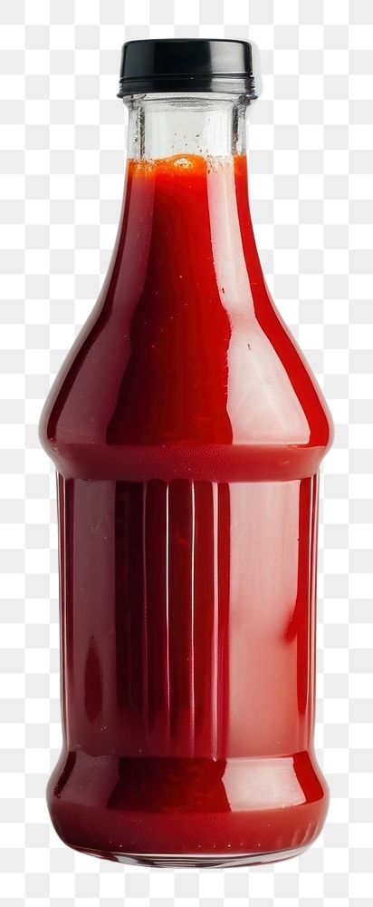 PNG Ketchup bottle food refreshment condiment.