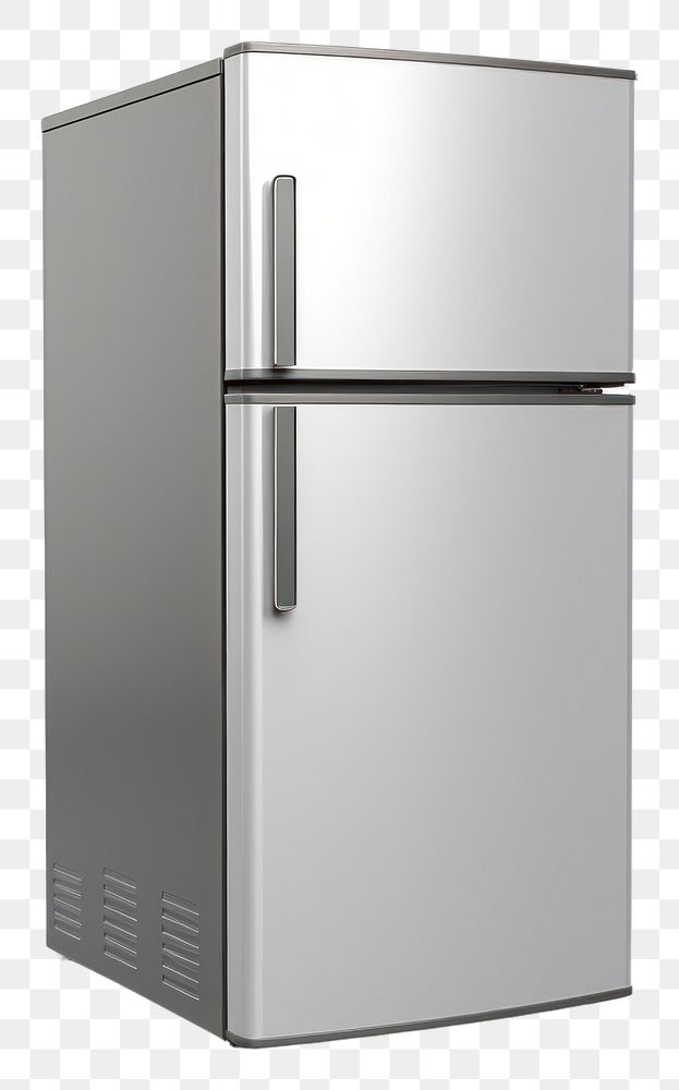 PNG  Refrigerator refrigerator appliance white background.