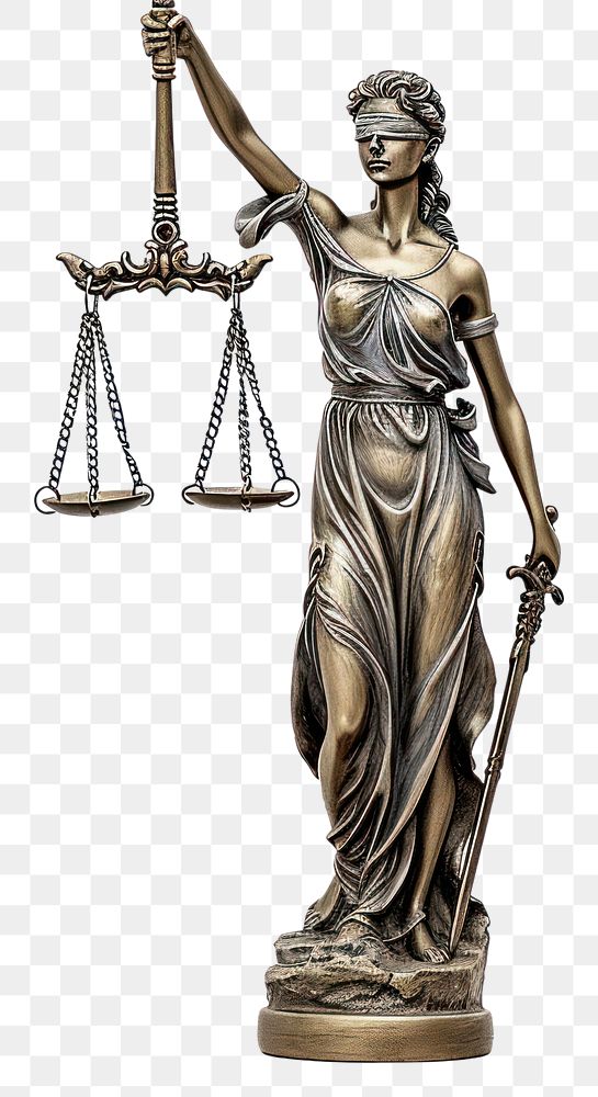 PNG  Scales of justice sketch scale sculpture statue