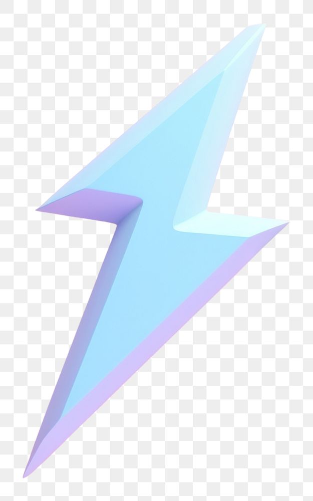 PNG  Lightning icon symbol weaponry origami.