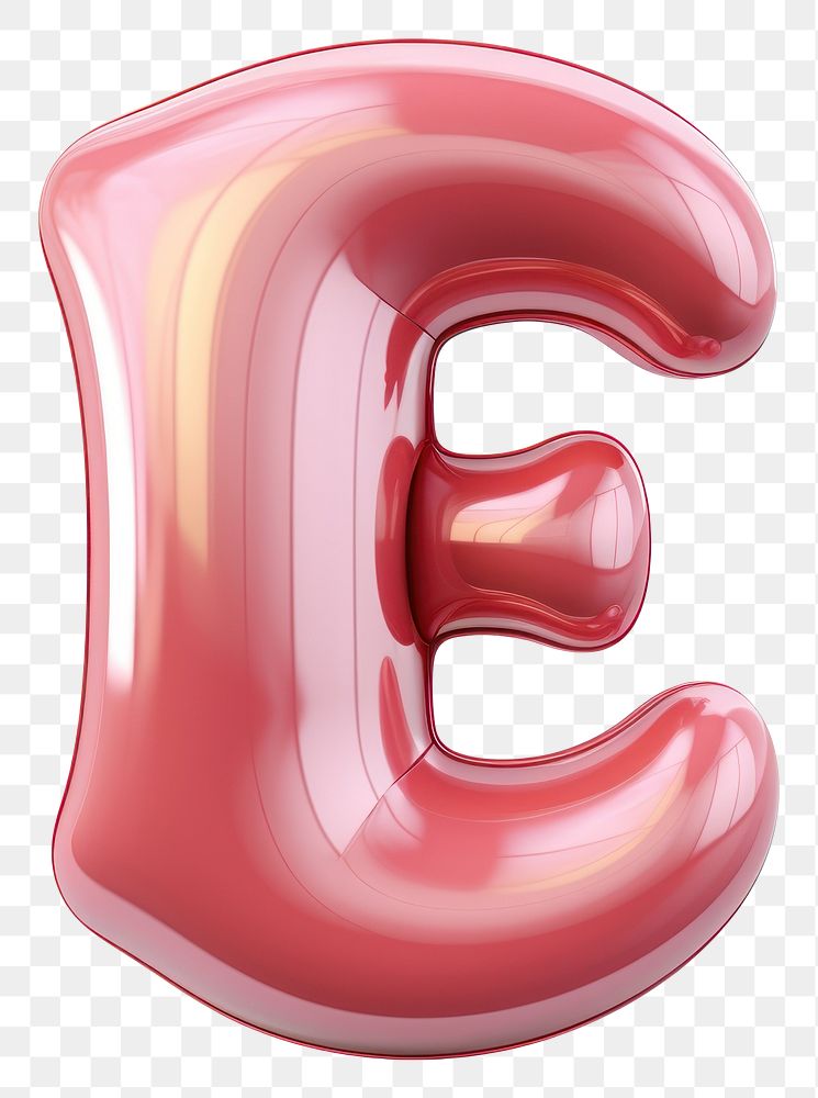 PNG Letter E white background cushion number.