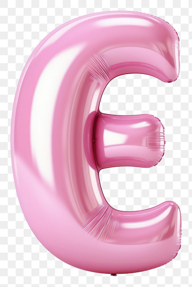 PNG Pink letter E pink white background circle.