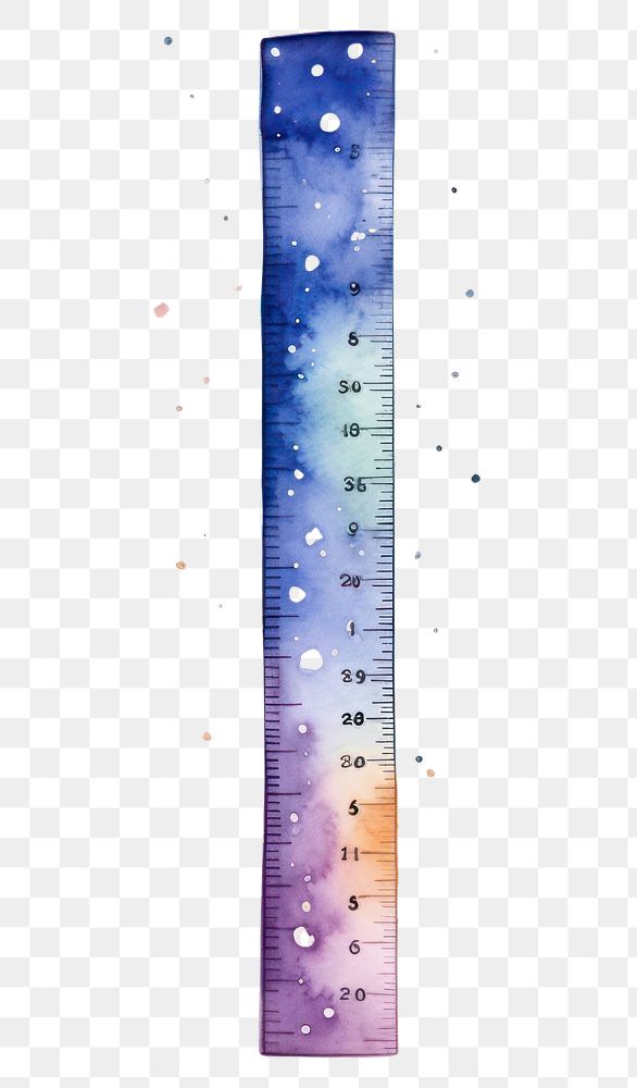 PNG Ruler in Watercolor style ruler white background temperature.