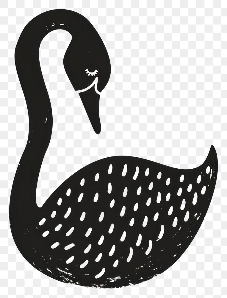 PNG  Cute swan clipart animal bird creativity.