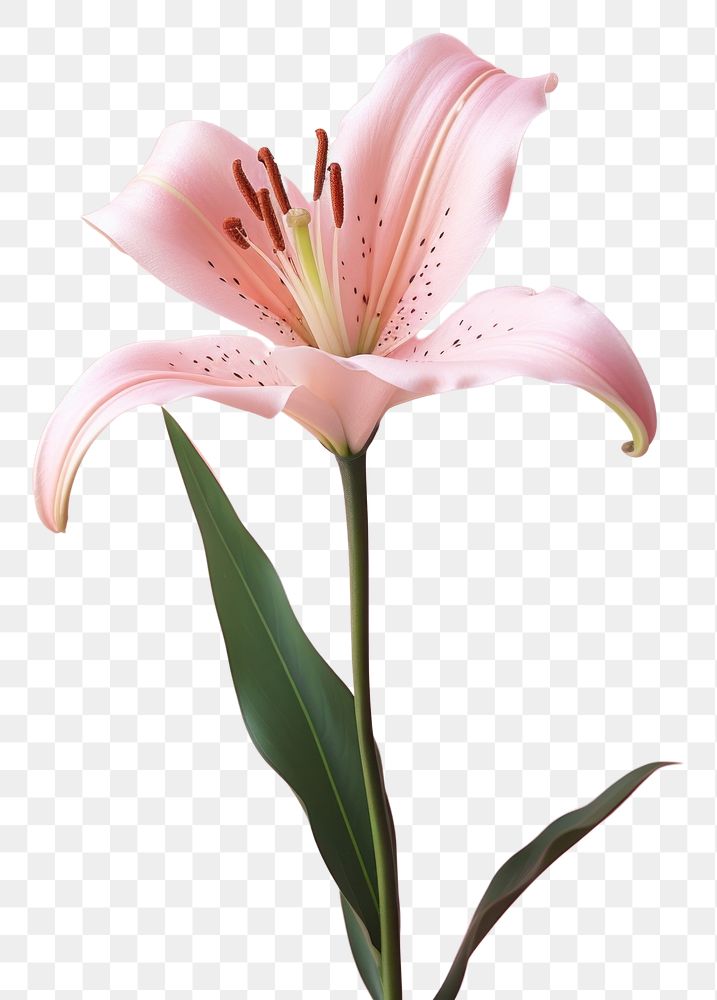 PNG Pink lily blossom flower petal.