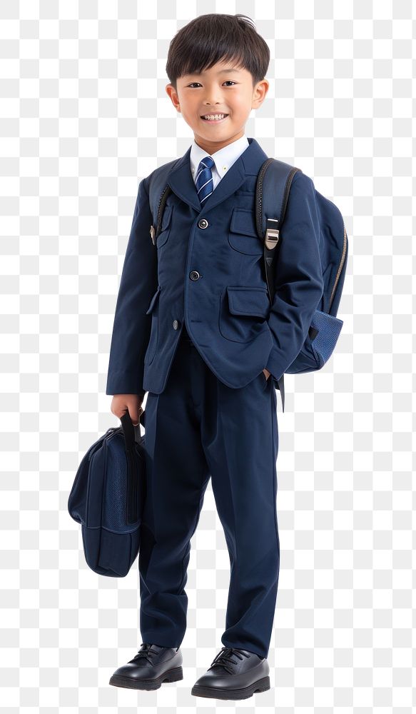 PNG Back to school uniform child coat.