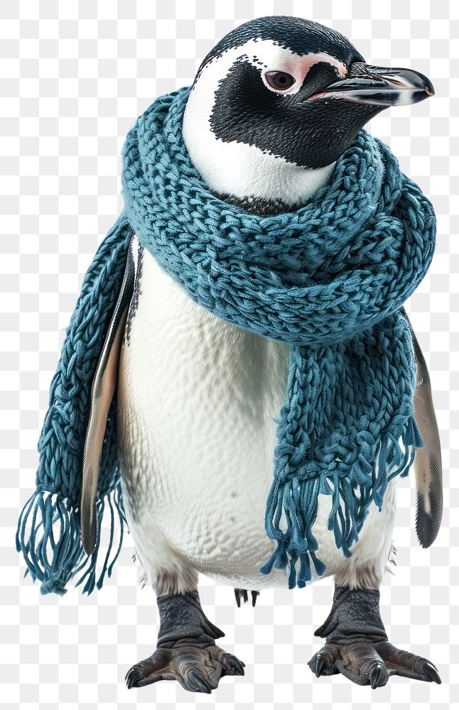PNG Penguin scarf animal winter.